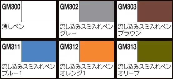 Gundam Marker Extra Thin Type for Panel Lines Set GMS122